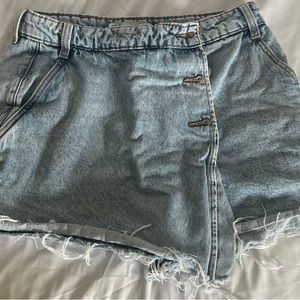 ZARA JEAN SKORTS LIGHT BLUE WOMEN'S SIZE XSMALL
